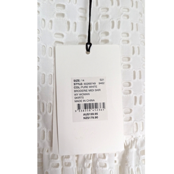 ✨Host pick✨Witchery White Midi Skirt size 14 NWT - Picture 3 of 5